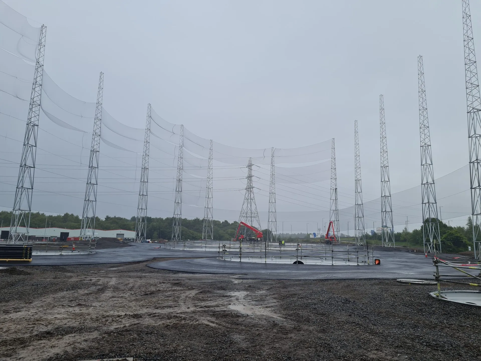 Glasgow Golf permanent Lattice Mast Glasgow Golf permanent Lattice Mast